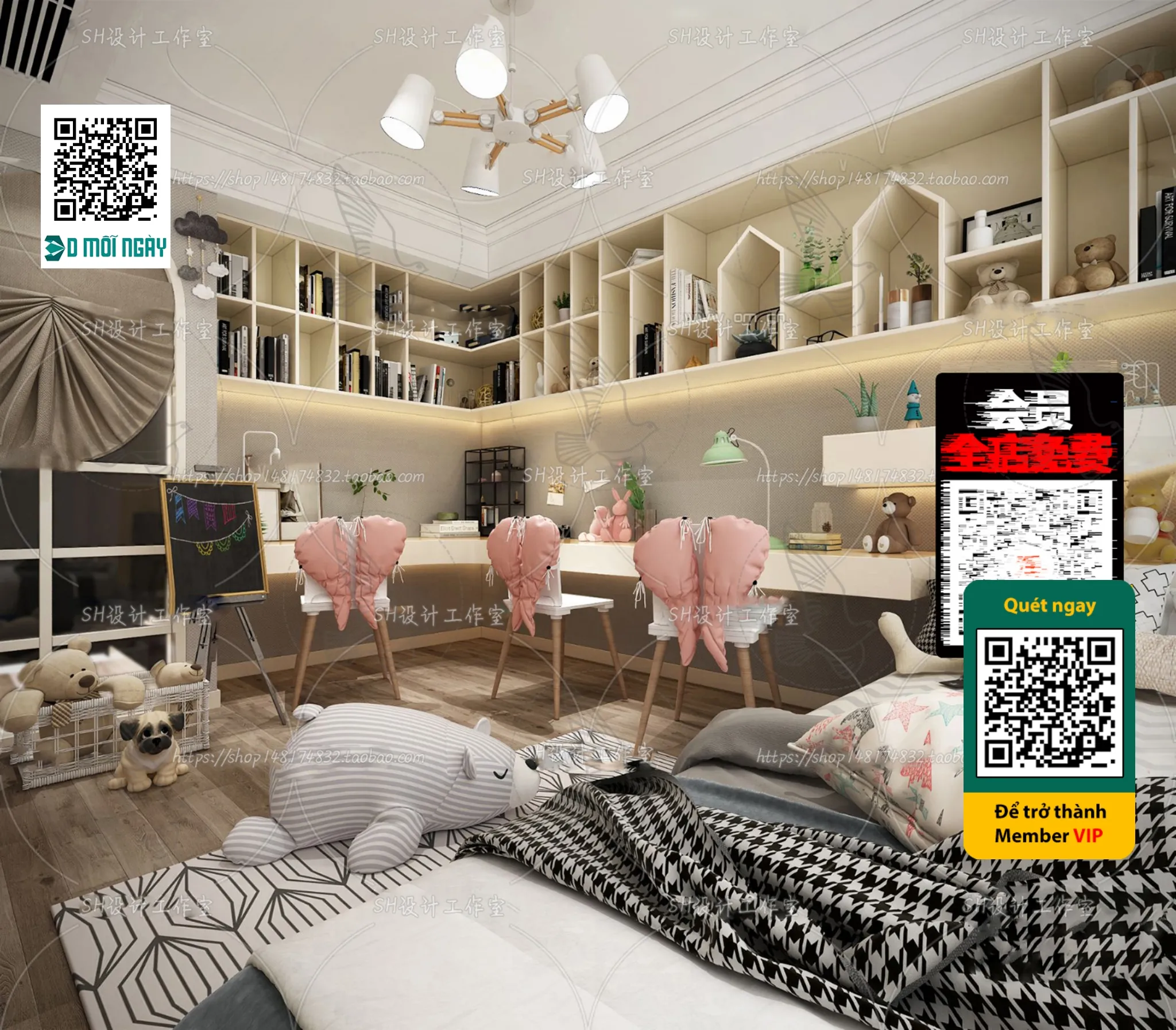 CHILDROOM SETS - VRAY / CORONA - 3D MODEL - 4680