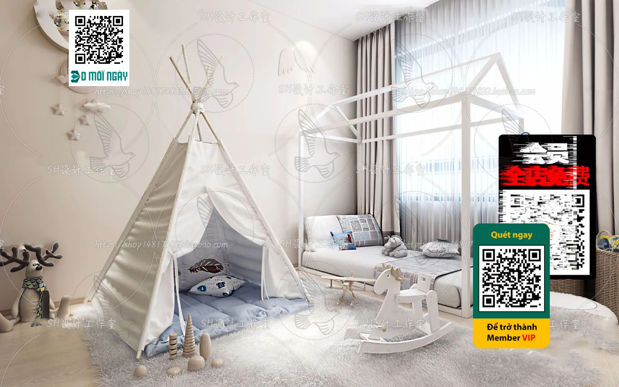 CHILDROOM SETS - VRAY / CORONA - 3D MODEL - 4681