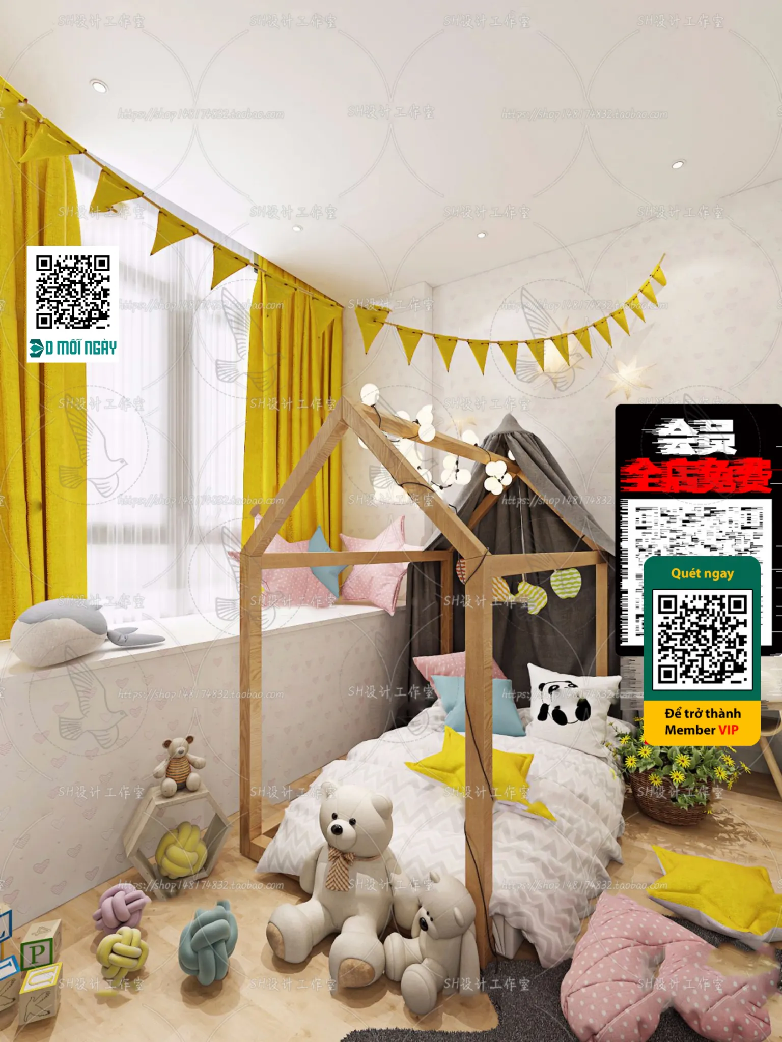 CHILDROOM SETS - VRAY / CORONA - 3D MODEL - 4684