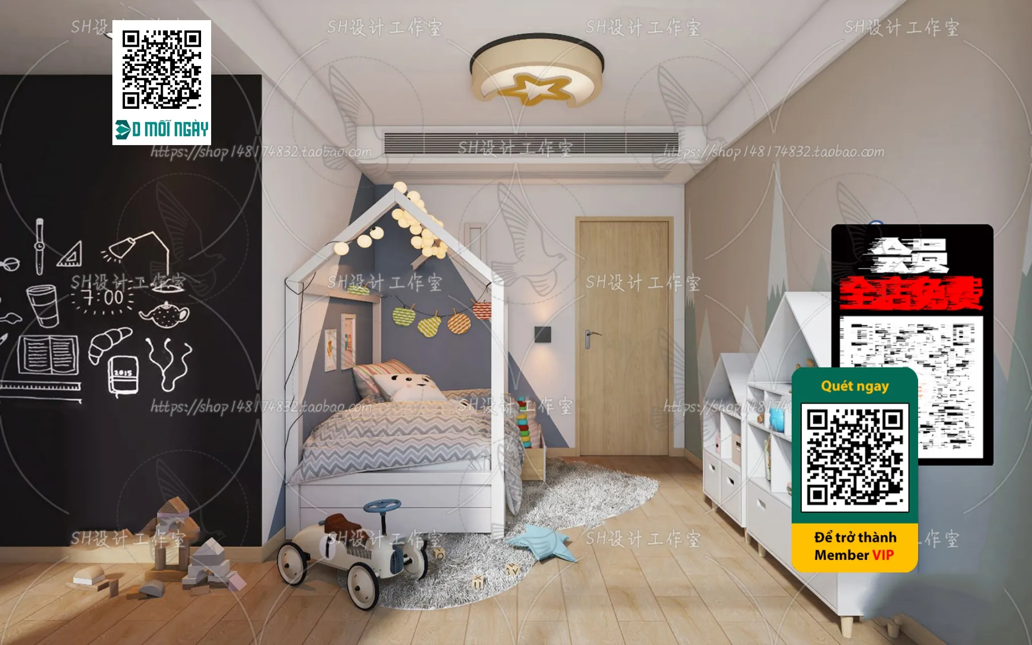 CHILDROOM SETS - VRAY / CORONA - 3D MODEL - 4687