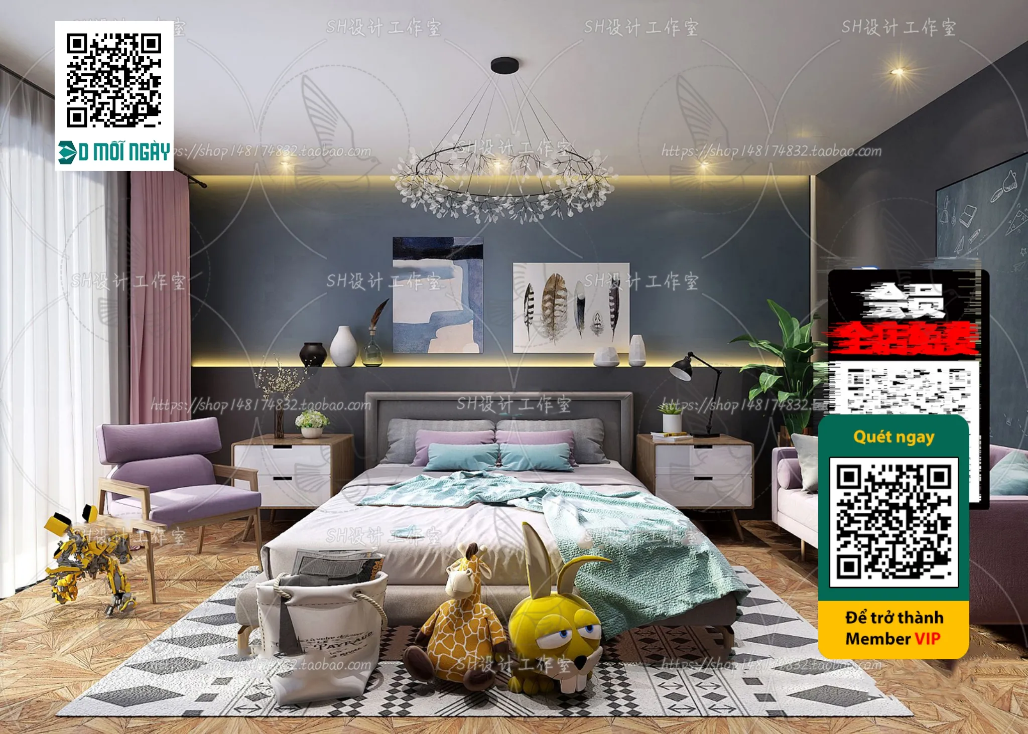 CHILDROOM SETS - VRAY / CORONA - 3D MODEL - 4689