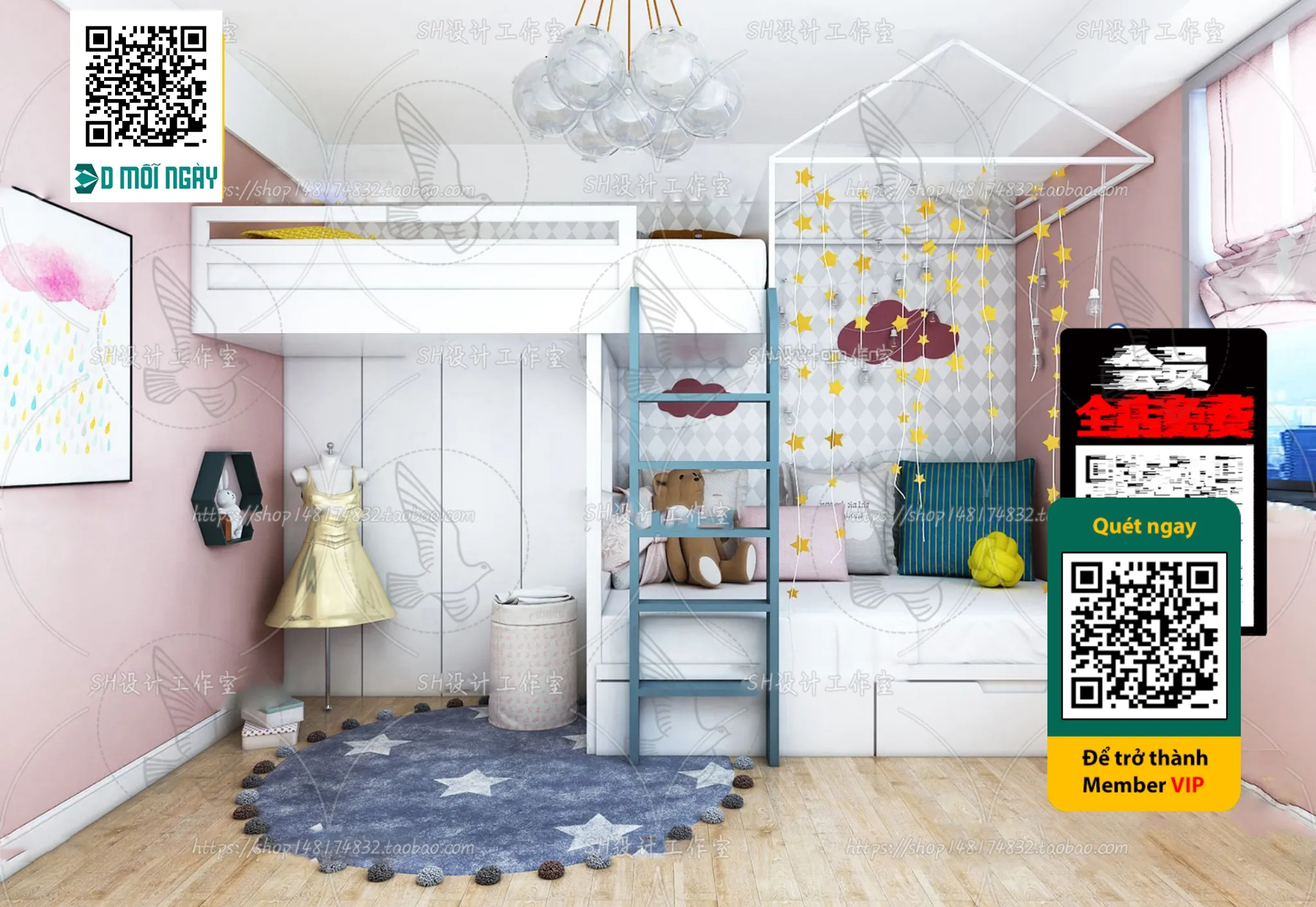 CHILDROOM SETS - VRAY / CORONA - 3D MODEL - 4692