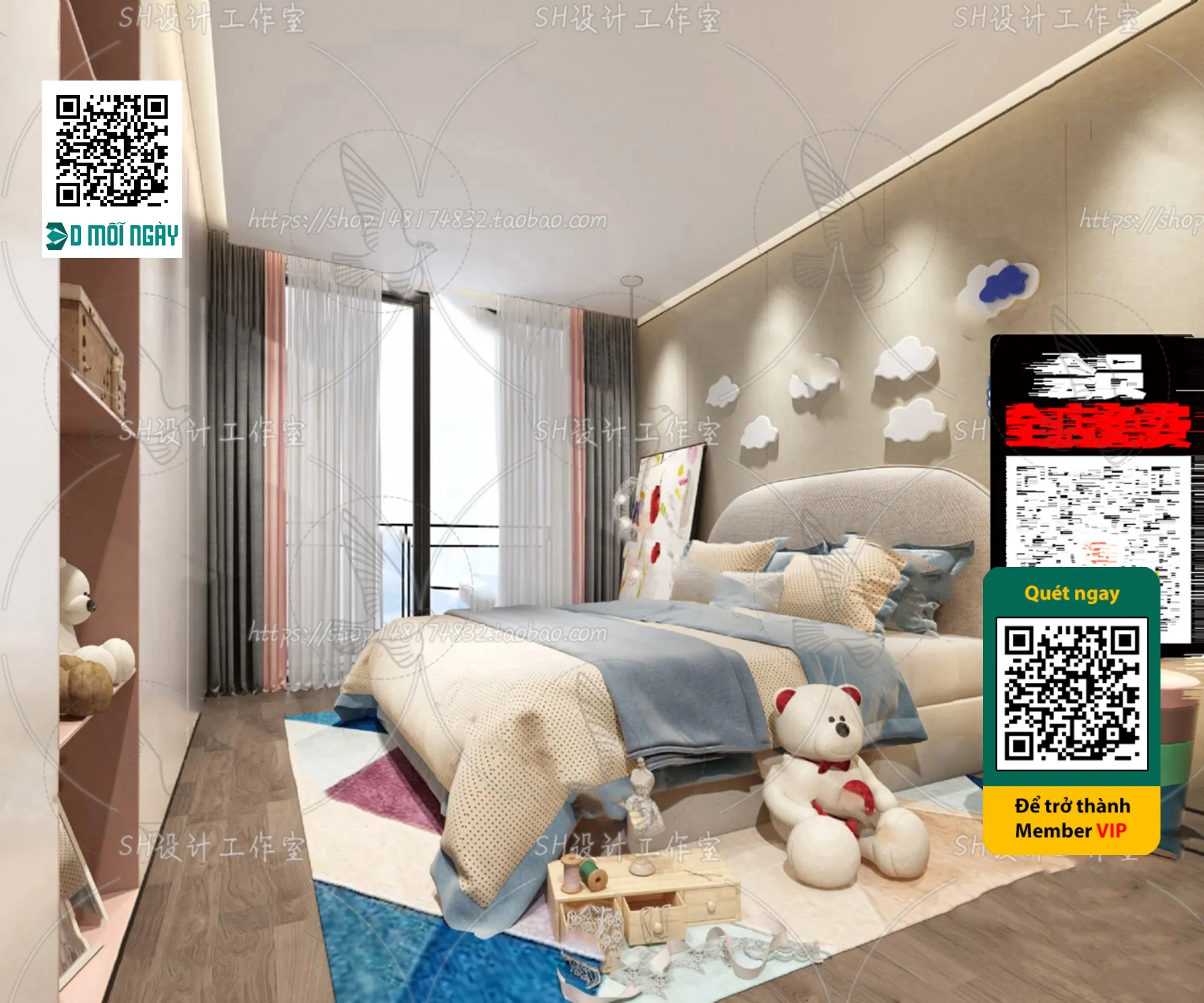 CHILDROOM SETS - VRAY / CORONA - 3D MODEL - 4693