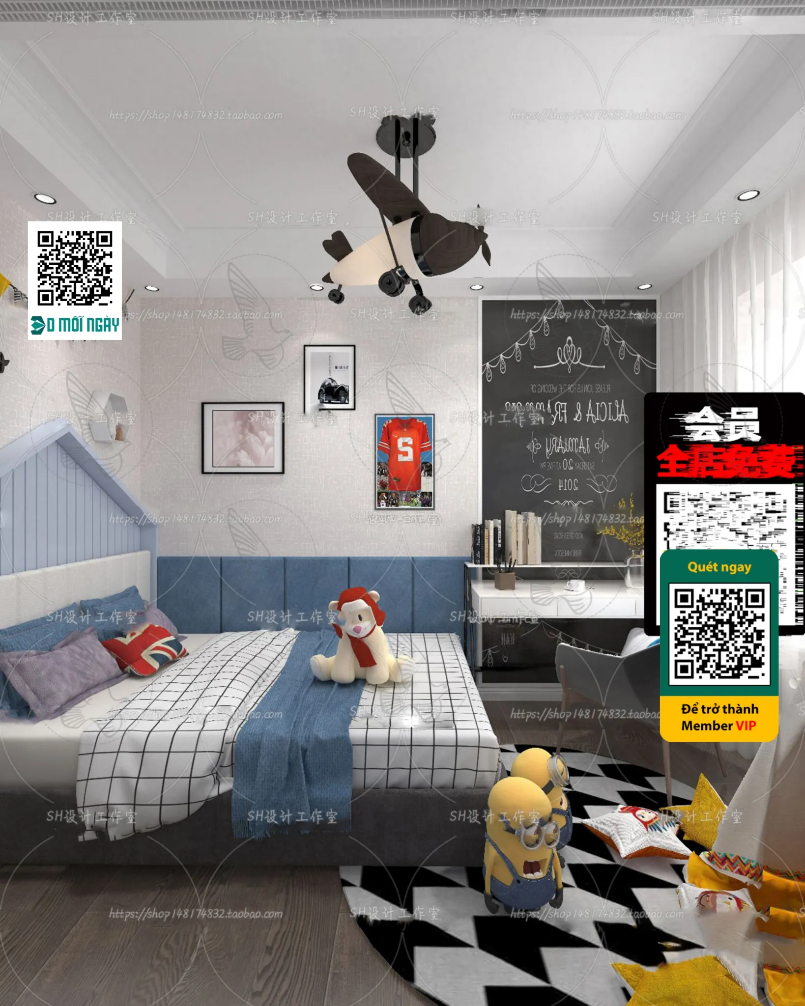 CHILDROOM SETS - VRAY / CORONA - 3D MODEL - 4694