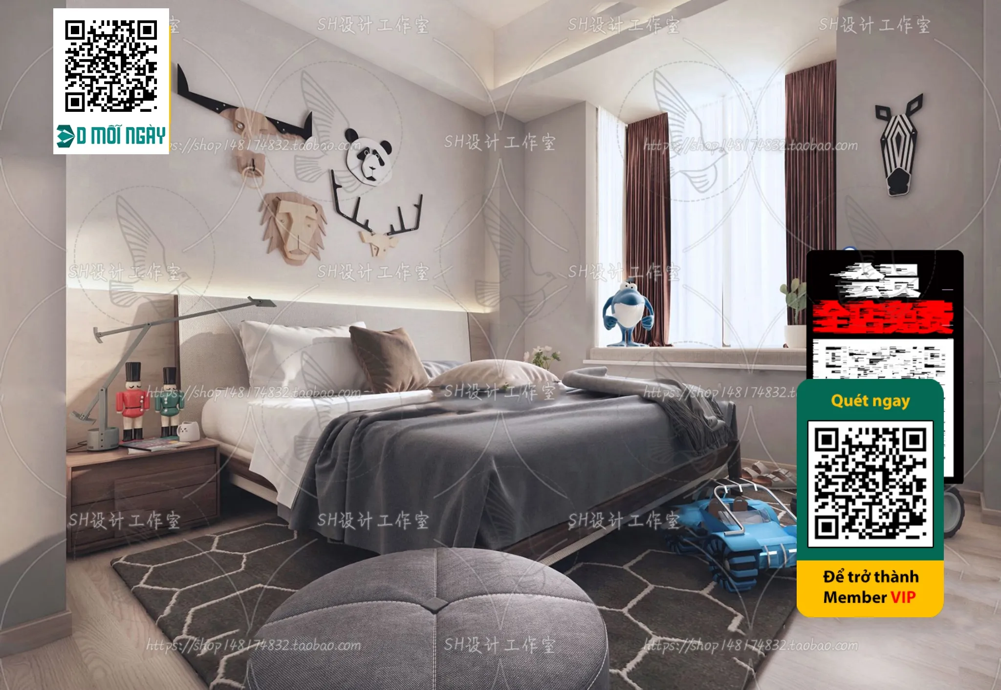 CHILDROOM SETS - VRAY / CORONA - 3D MODEL - 4695