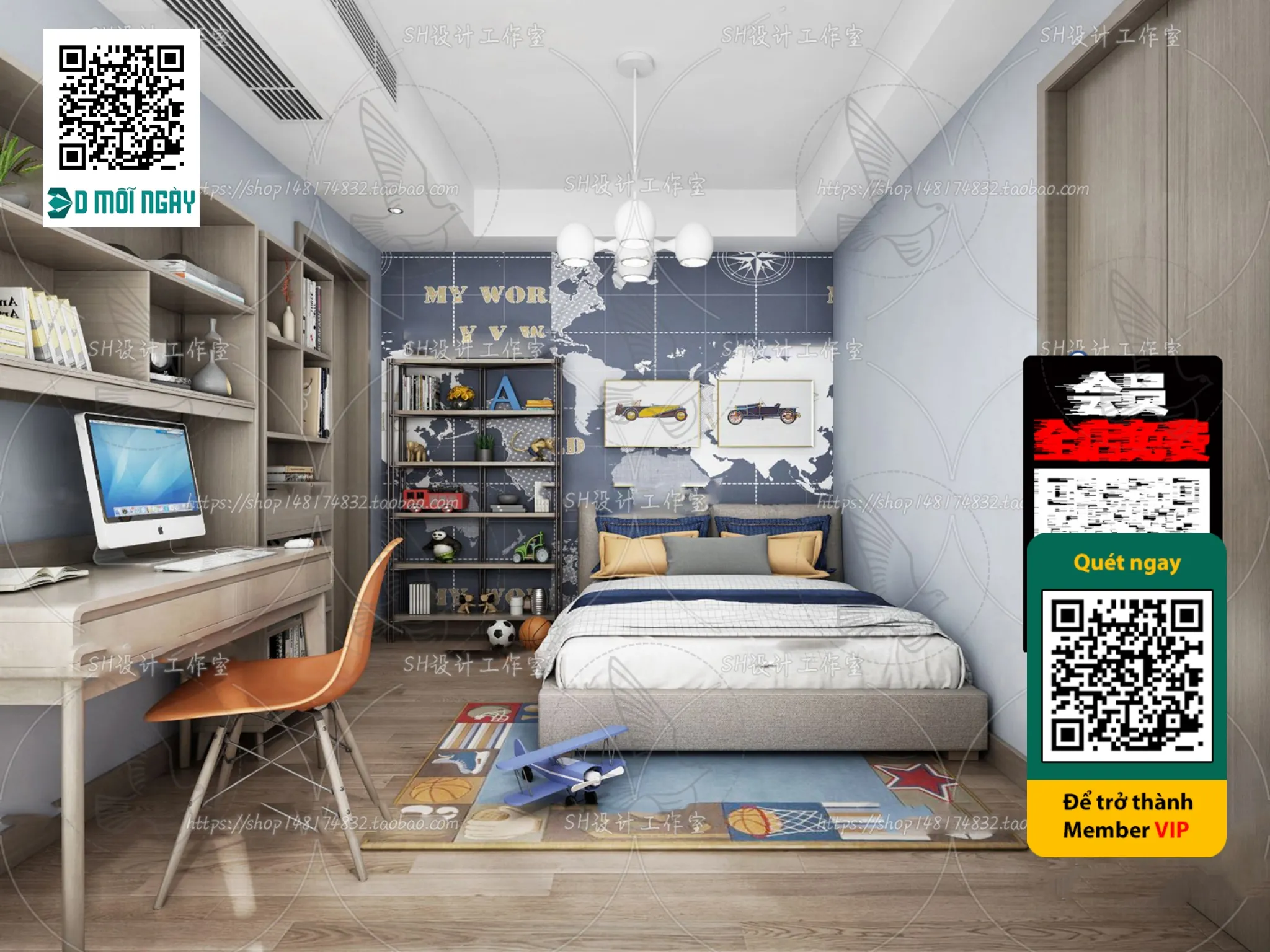 CHILDROOM SETS - VRAY / CORONA - 3D MODEL - 4696