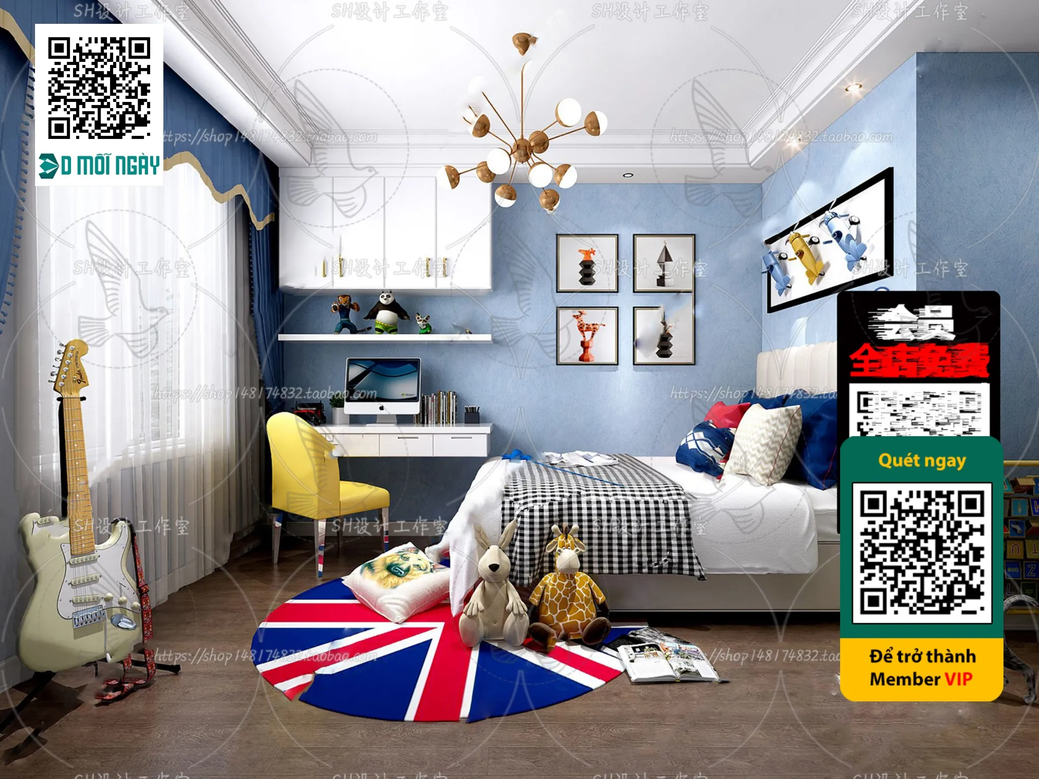 CHILDROOM SETS - VRAY / CORONA - 3D MODEL - 4697