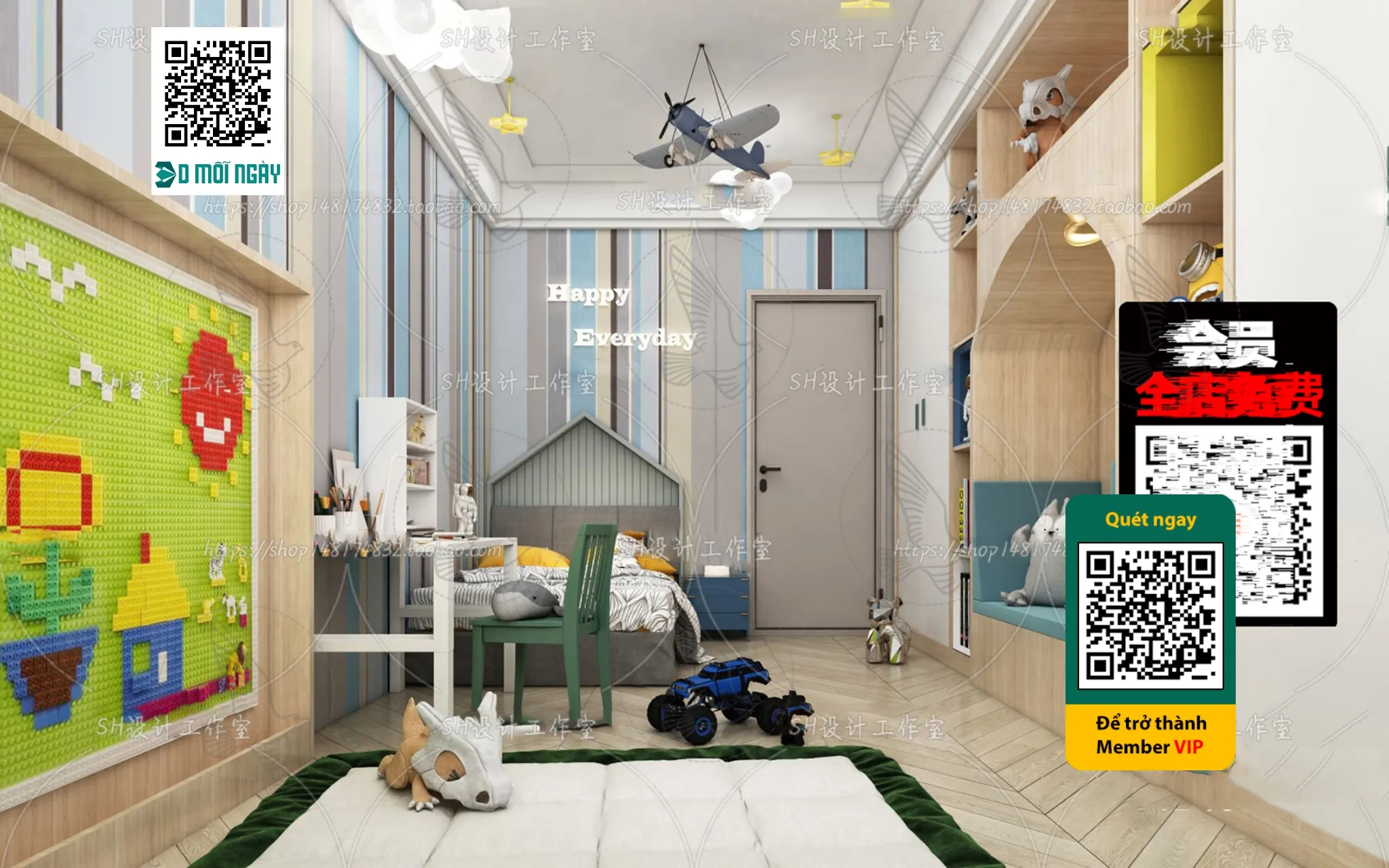 CHILDROOM SETS - VRAY / CORONA - 3D MODEL - 4698