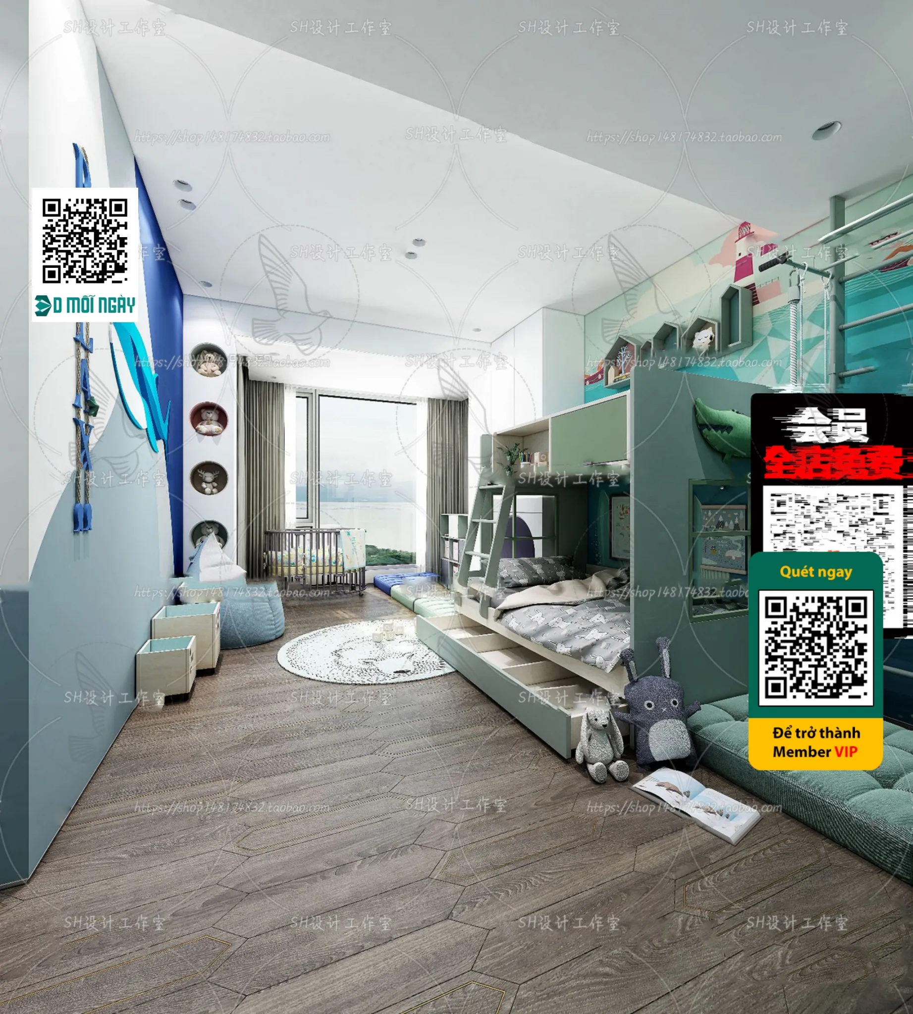 CHILDROOM SETS - VRAY / CORONA - 3D MODEL - 4699