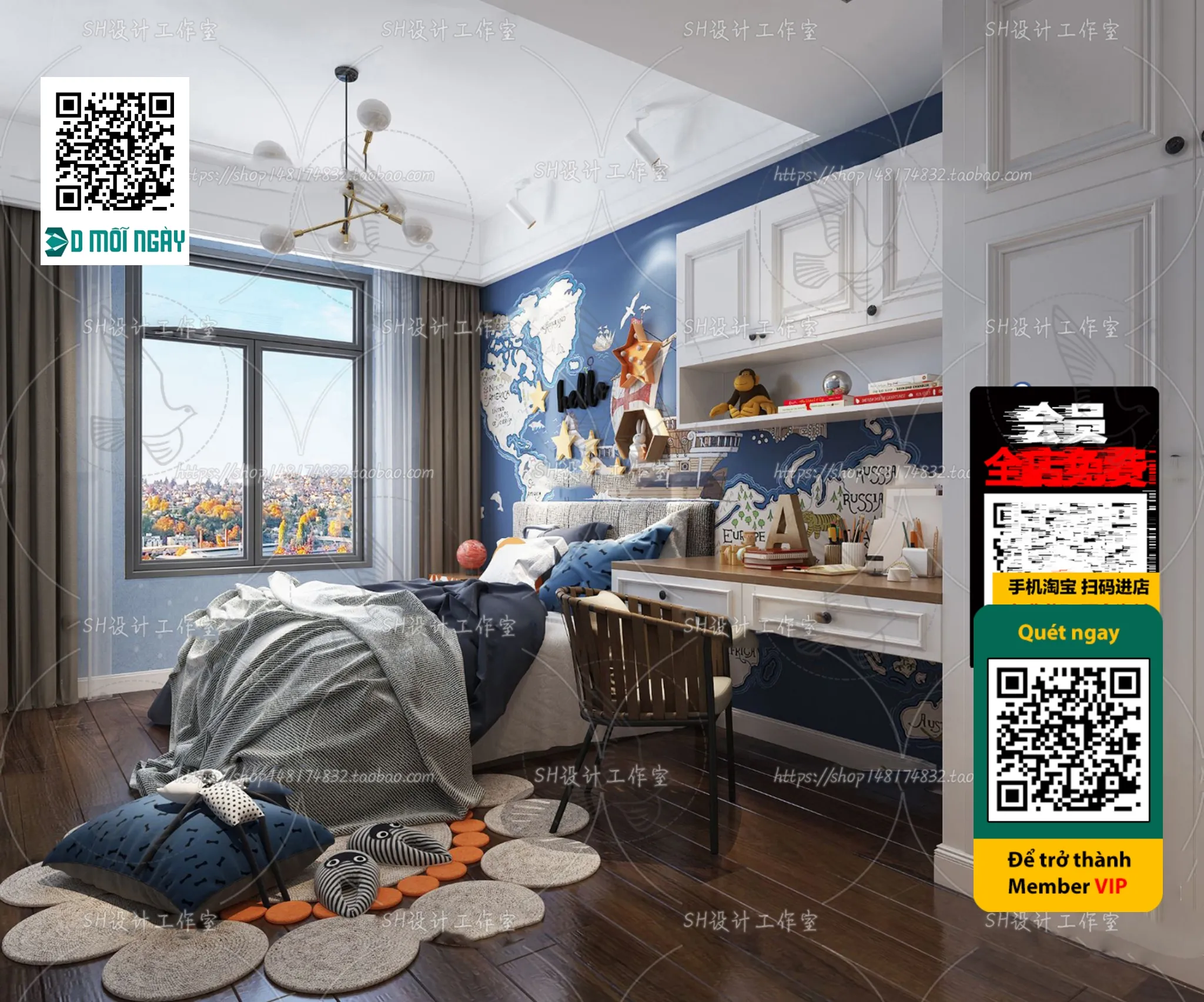 CHILDROOM SETS - VRAY / CORONA - 3D MODEL - 4702