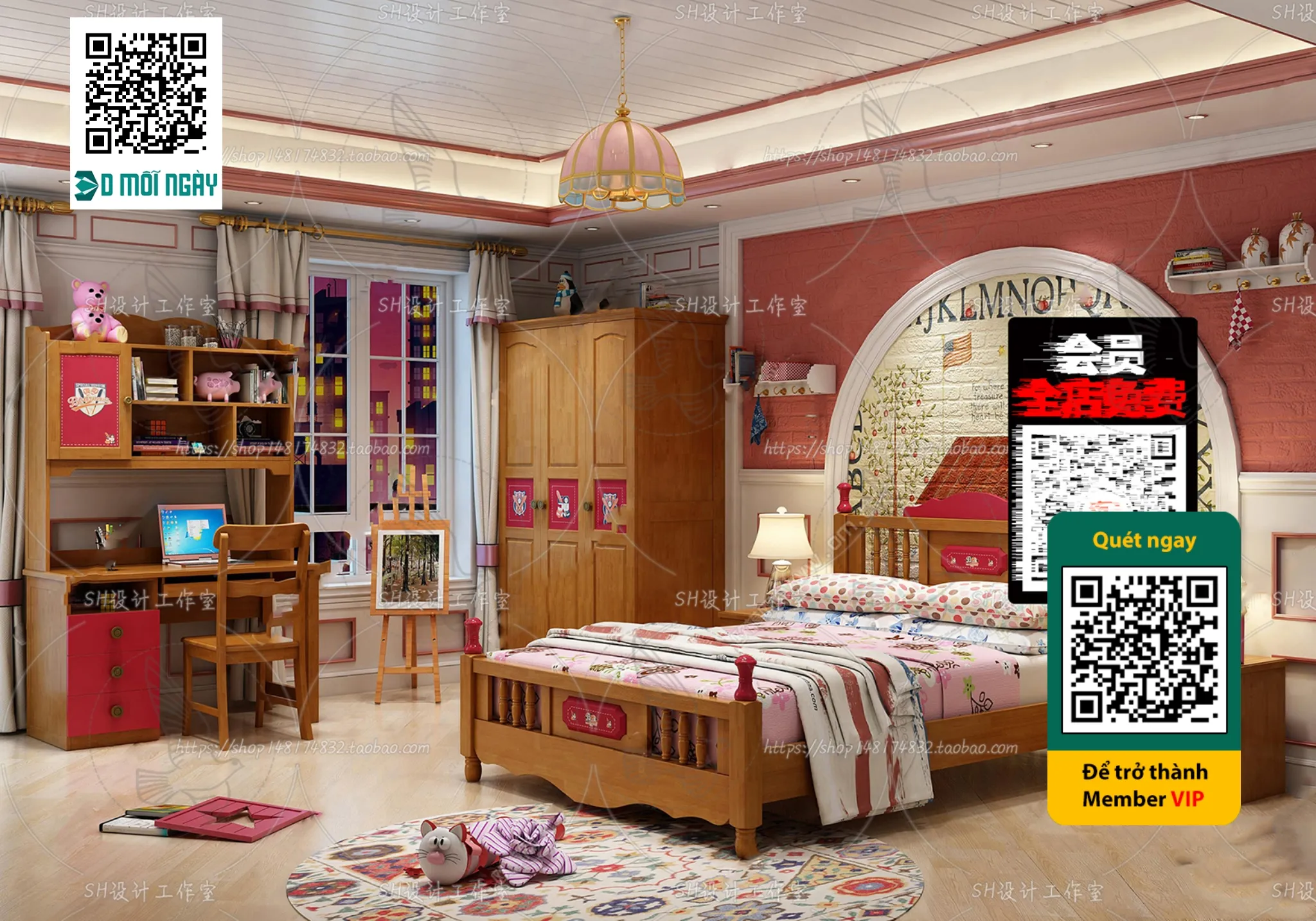 CHILDROOM SETS - VRAY / CORONA - 3D MODEL - 4709