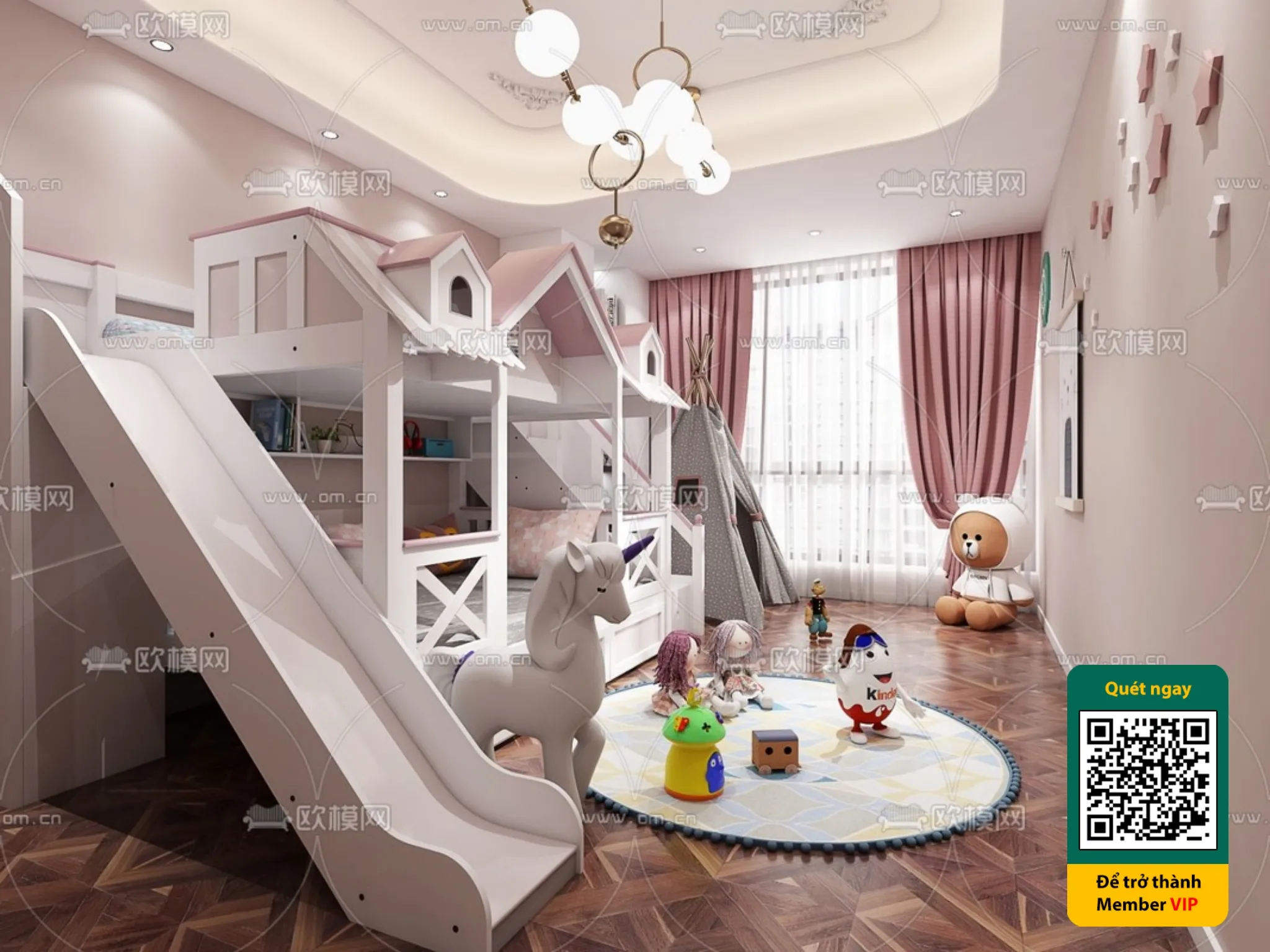 CHILDROOM SETS - VRAY / CORONA - 3D MODEL - 5449