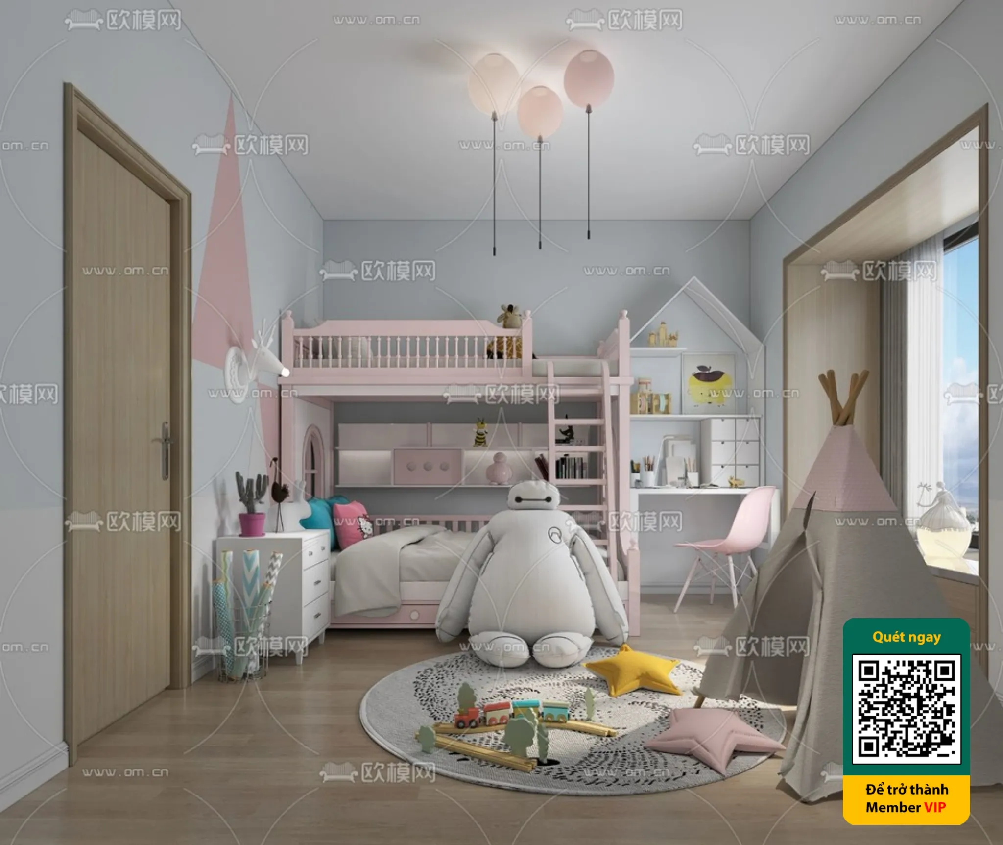 CHILDROOM SETS - VRAY / CORONA - 3D MODEL - 5452