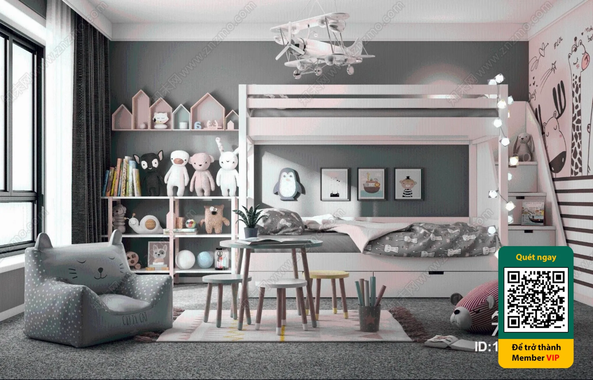 CHILDROOM SETS - VRAY / CORONA - 3D MODEL - 5453