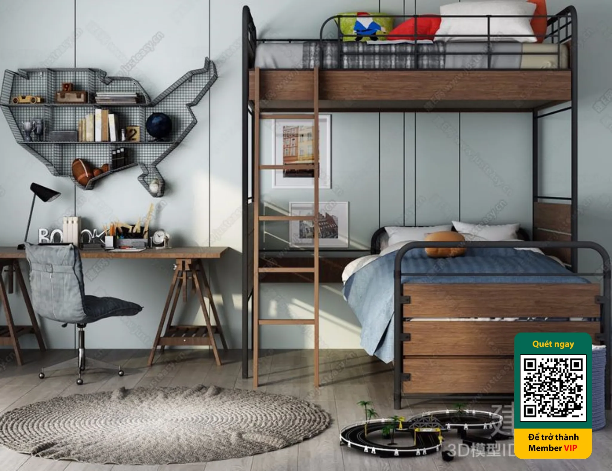 CHILDROOM SETS - VRAY / CORONA - 3D MODEL - 5455