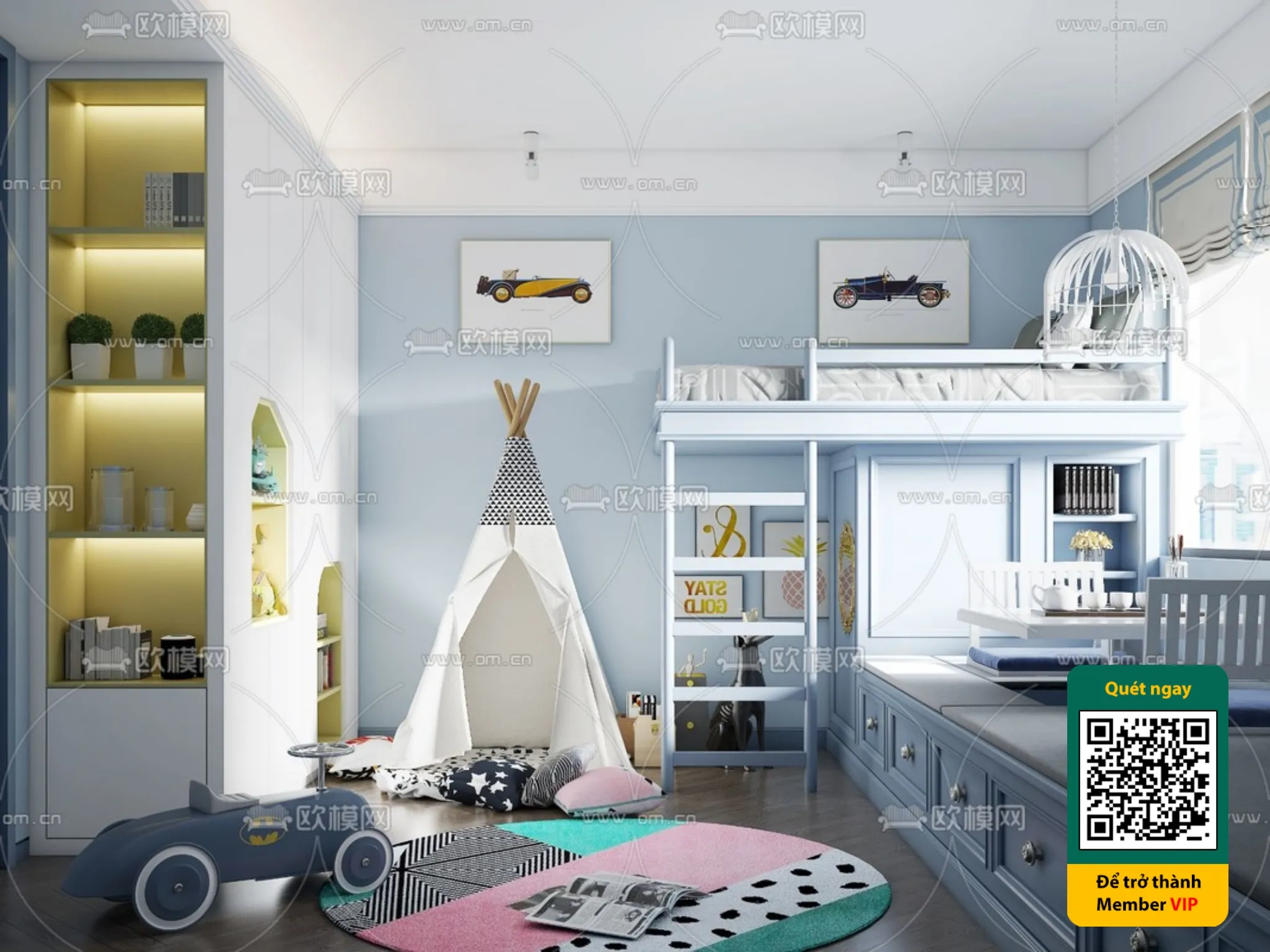 CHILDROOM SETS - VRAY / CORONA - 3D MODEL - 5457