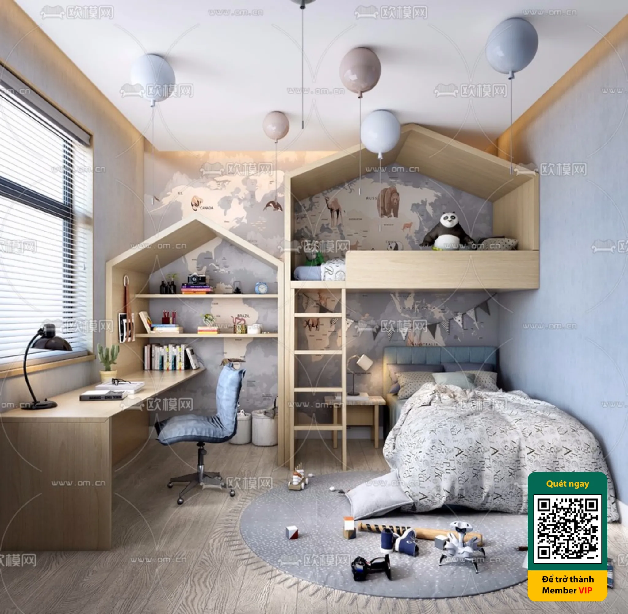 CHILDROOM SETS - VRAY / CORONA - 3D MODEL - 5464