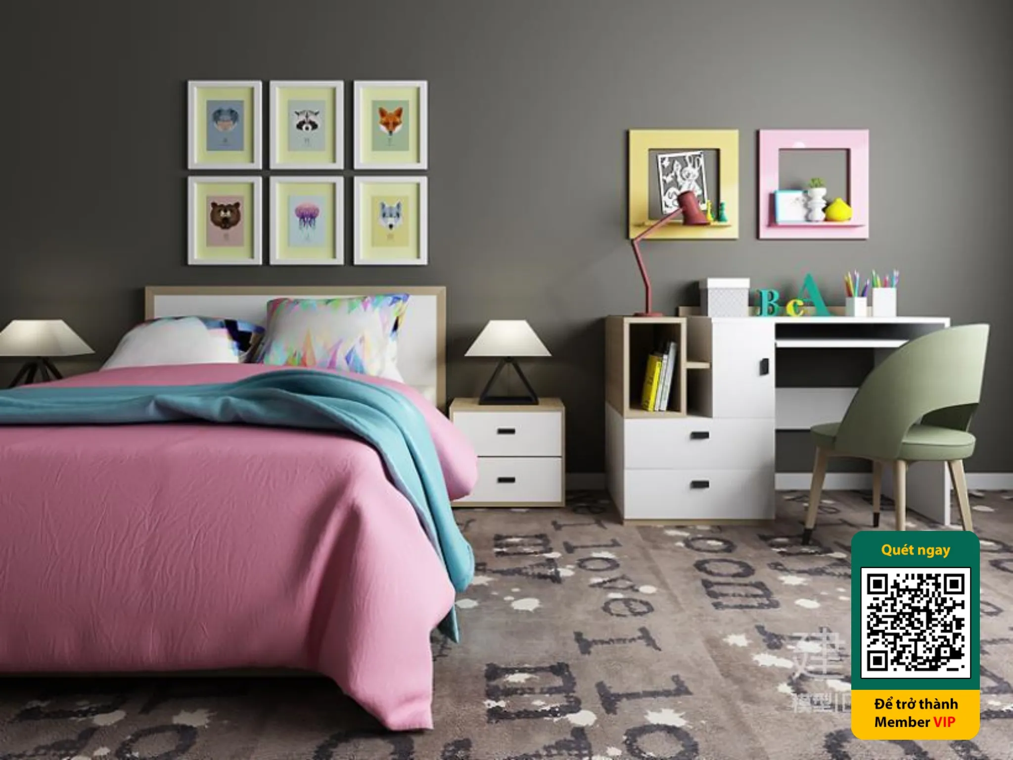 CHILDROOM SETS - VRAY / CORONA - 3D MODEL - 5472