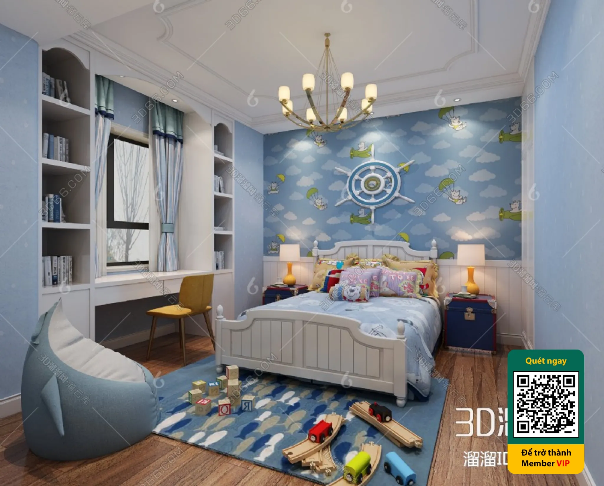 CHILDROOM SETS - VRAY / CORONA - 3D MODEL - 5476