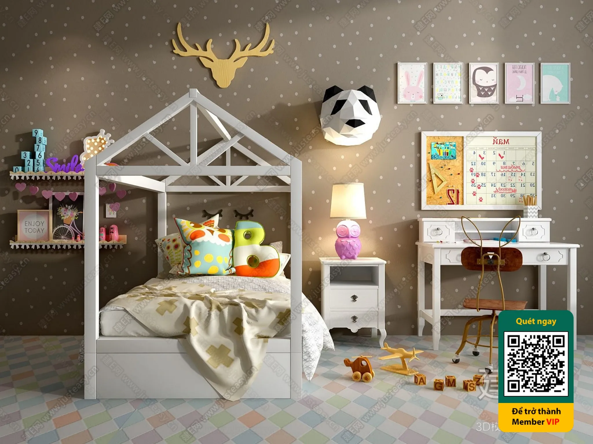 CHILDROOM SETS - VRAY / CORONA - 3D MODEL - 5484