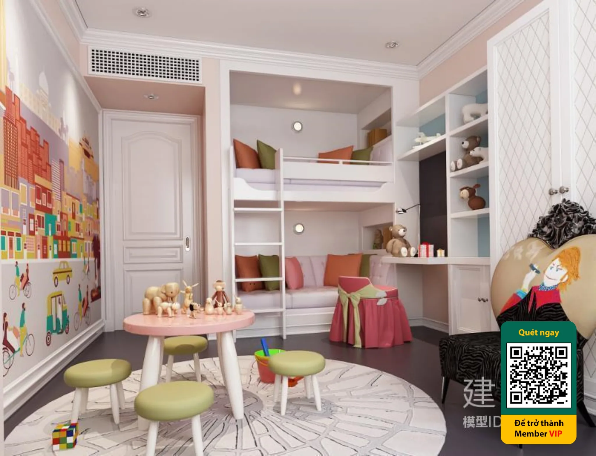 CHILDROOM SETS - VRAY / CORONA - 3D MODEL - 5489