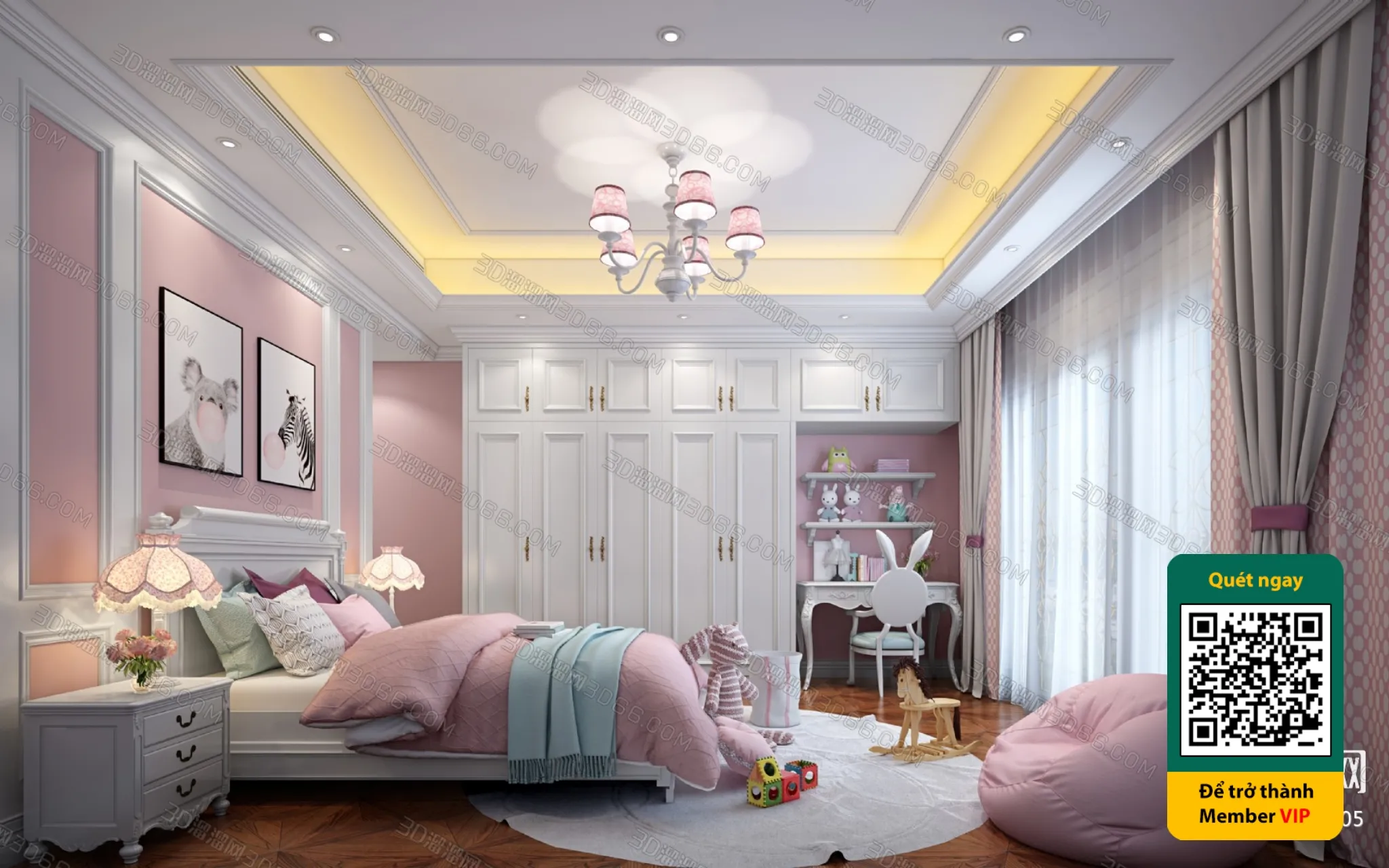 CHILDROOM SETS - VRAY / CORONA - 3D MODEL - 5502