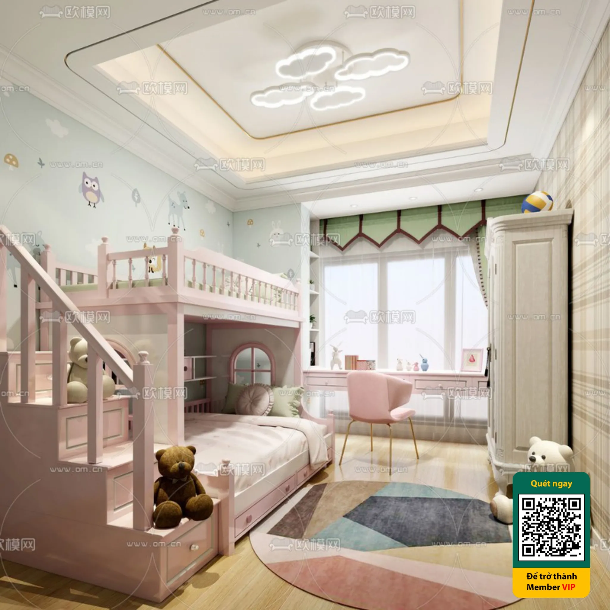 CHILDROOM SETS - VRAY / CORONA - 3D MODEL - 5509