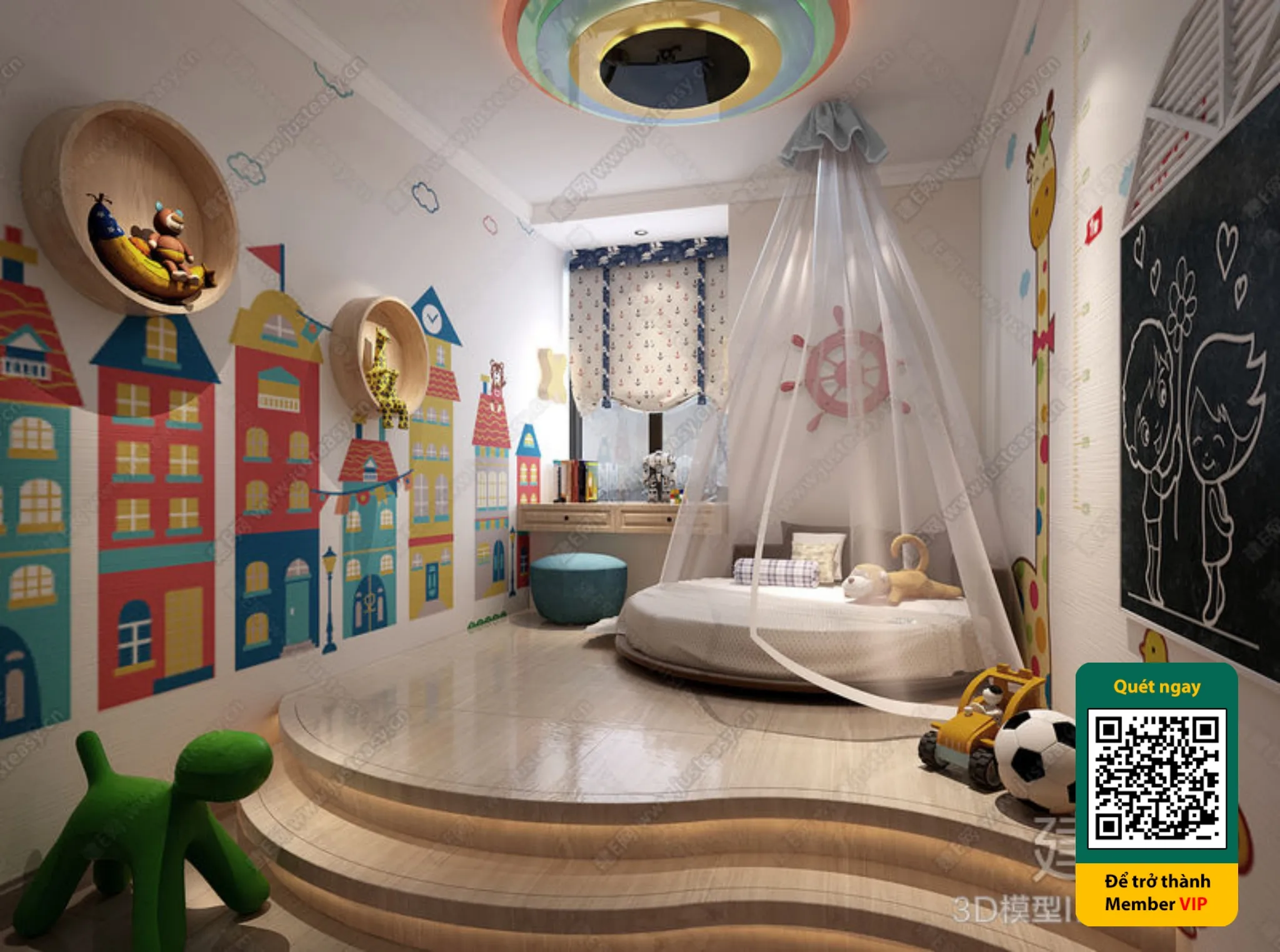 CHILDROOM SETS - VRAY / CORONA - 3D MODEL - 5679