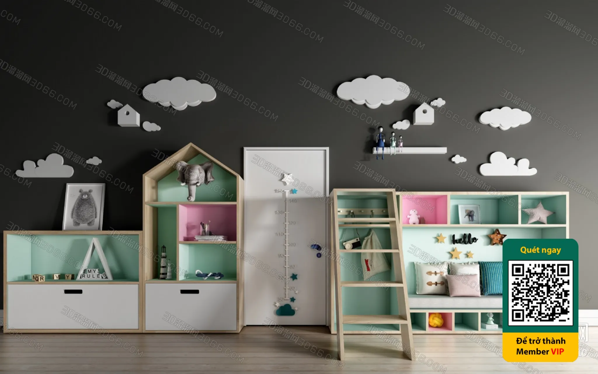 CHILDROOM SETS - VRAY / CORONA - 3D MODEL - 5684