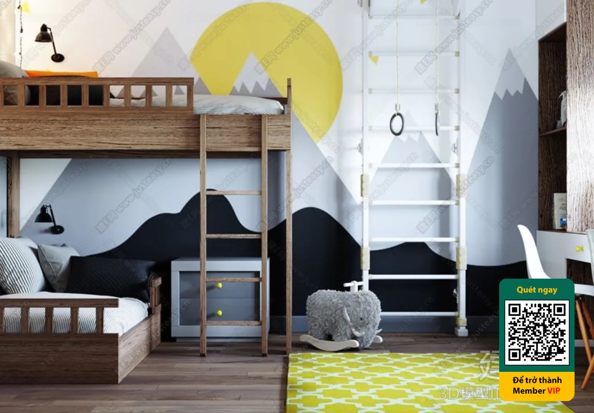 CHILDROOM SETS - VRAY / CORONA - 3D MODEL - 5715