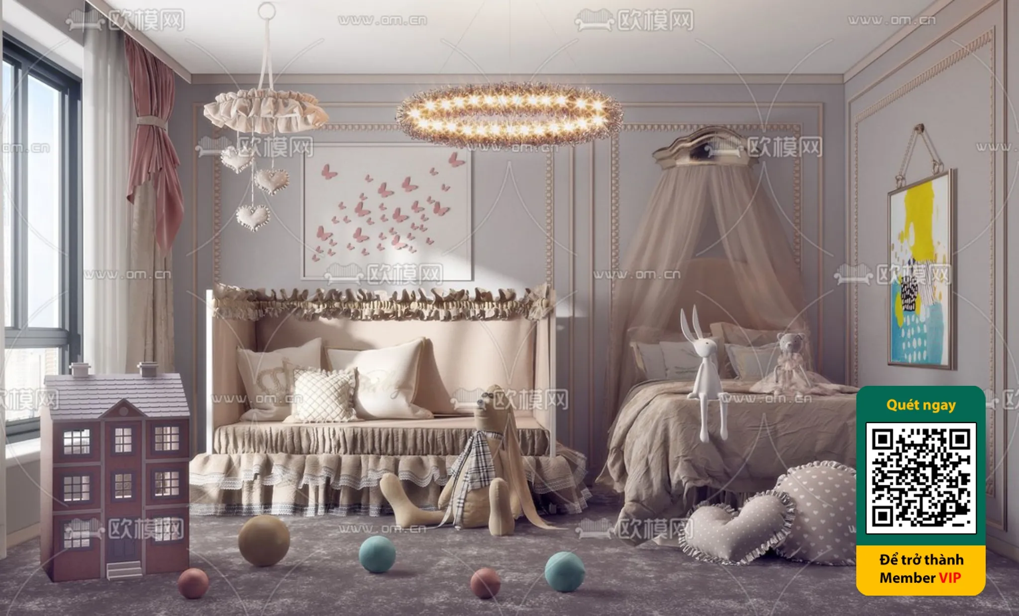 CHILDROOM SETS - VRAY / CORONA - 3D MODEL - 5723