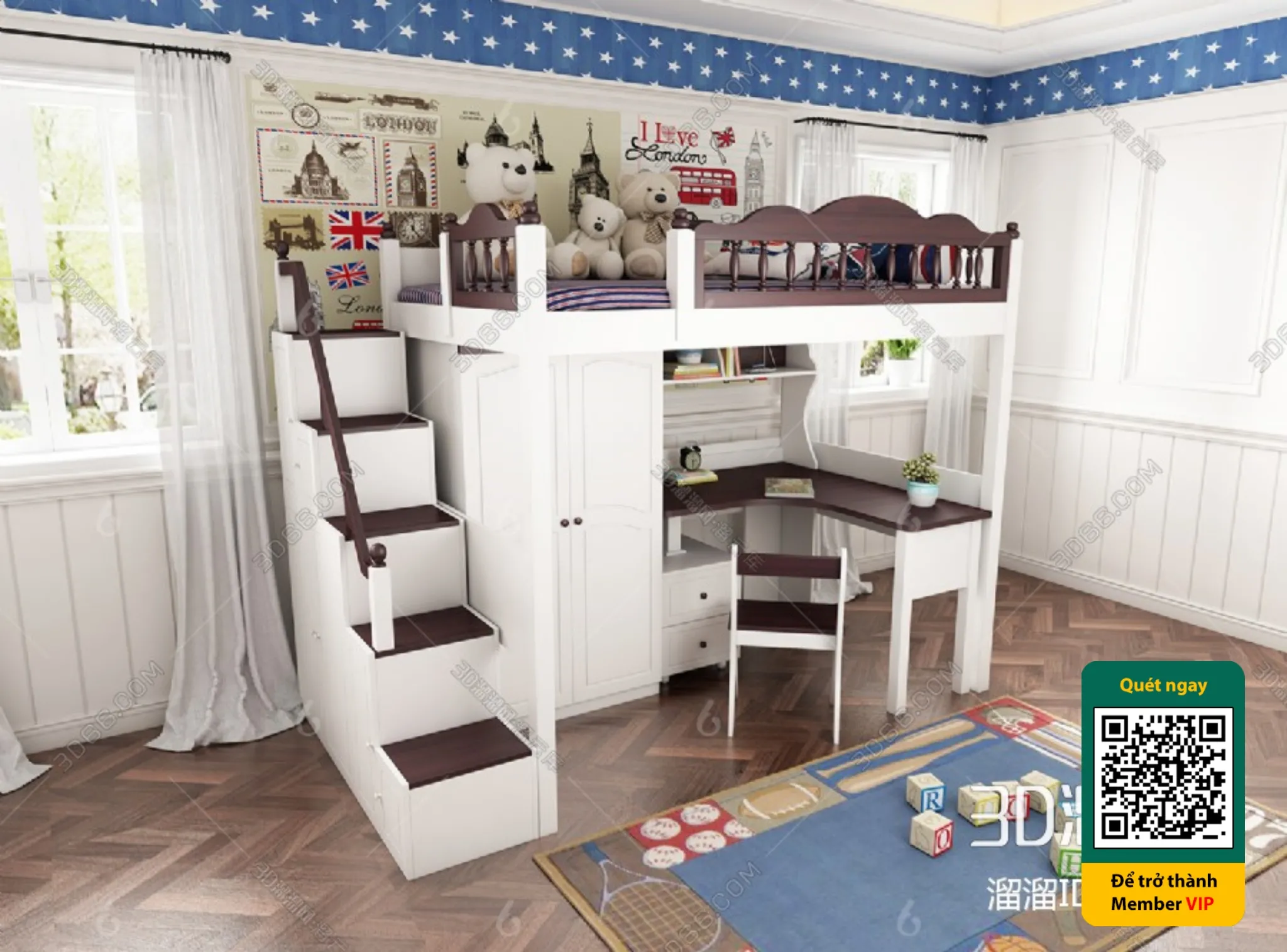 CHILDROOM SETS - VRAY / CORONA - 3D MODEL - 5729