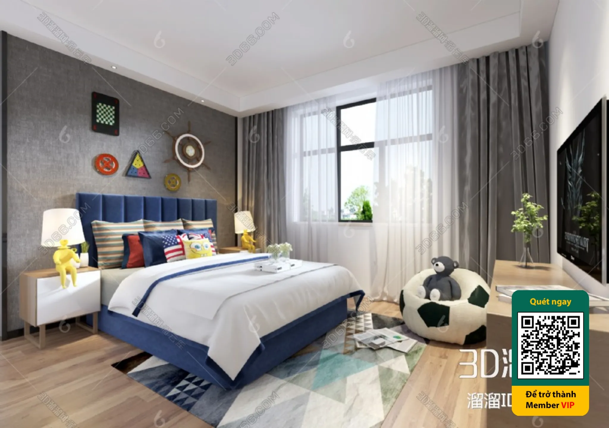 CHILDROOM SETS - VRAY / CORONA - 3D MODEL - 5738