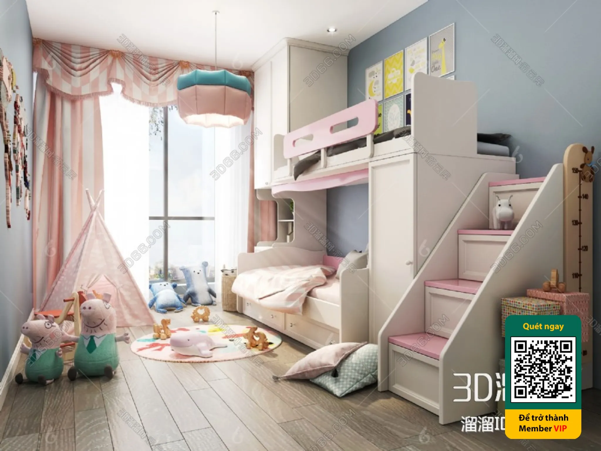 CHILDROOM SETS - VRAY / CORONA - 3D MODEL - 5739