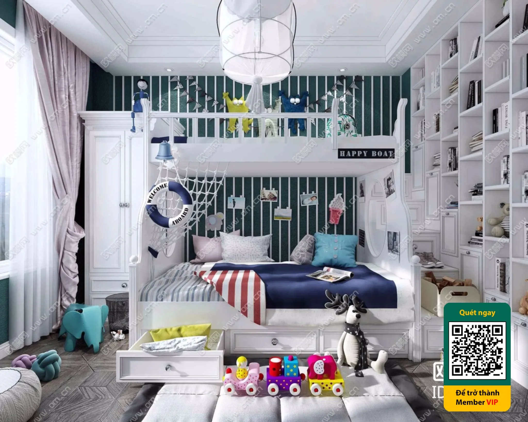 CHILDROOM SETS - VRAY / CORONA - 3D MODEL - 5833