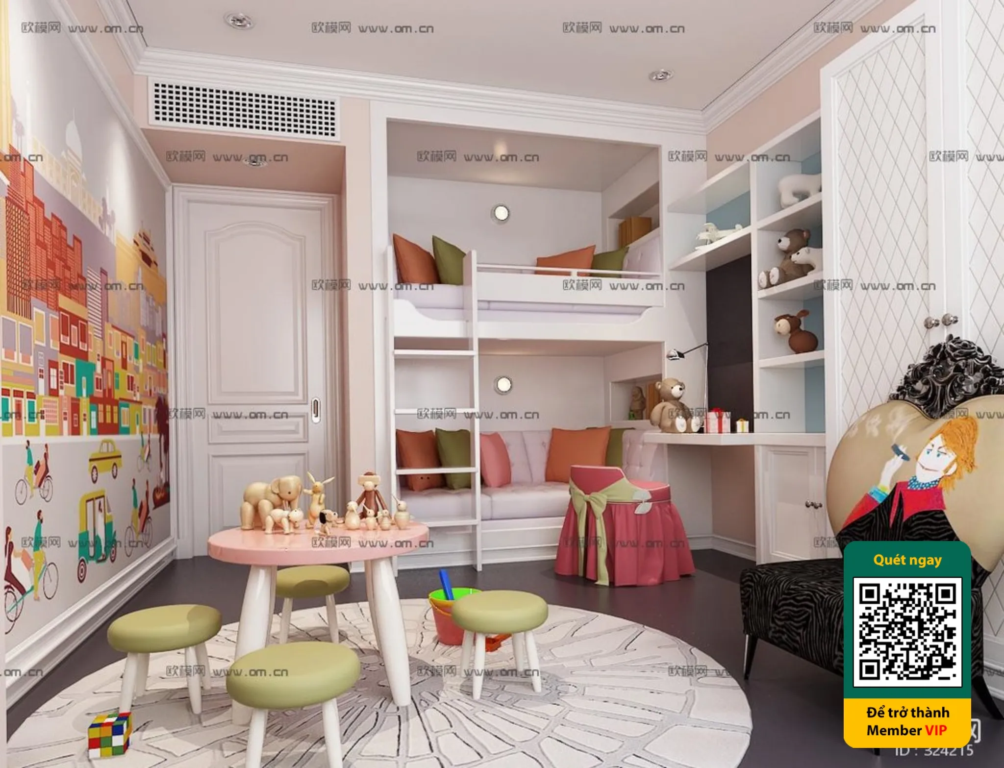 CHILDROOM SETS - VRAY / CORONA - 3D MODEL - 5840