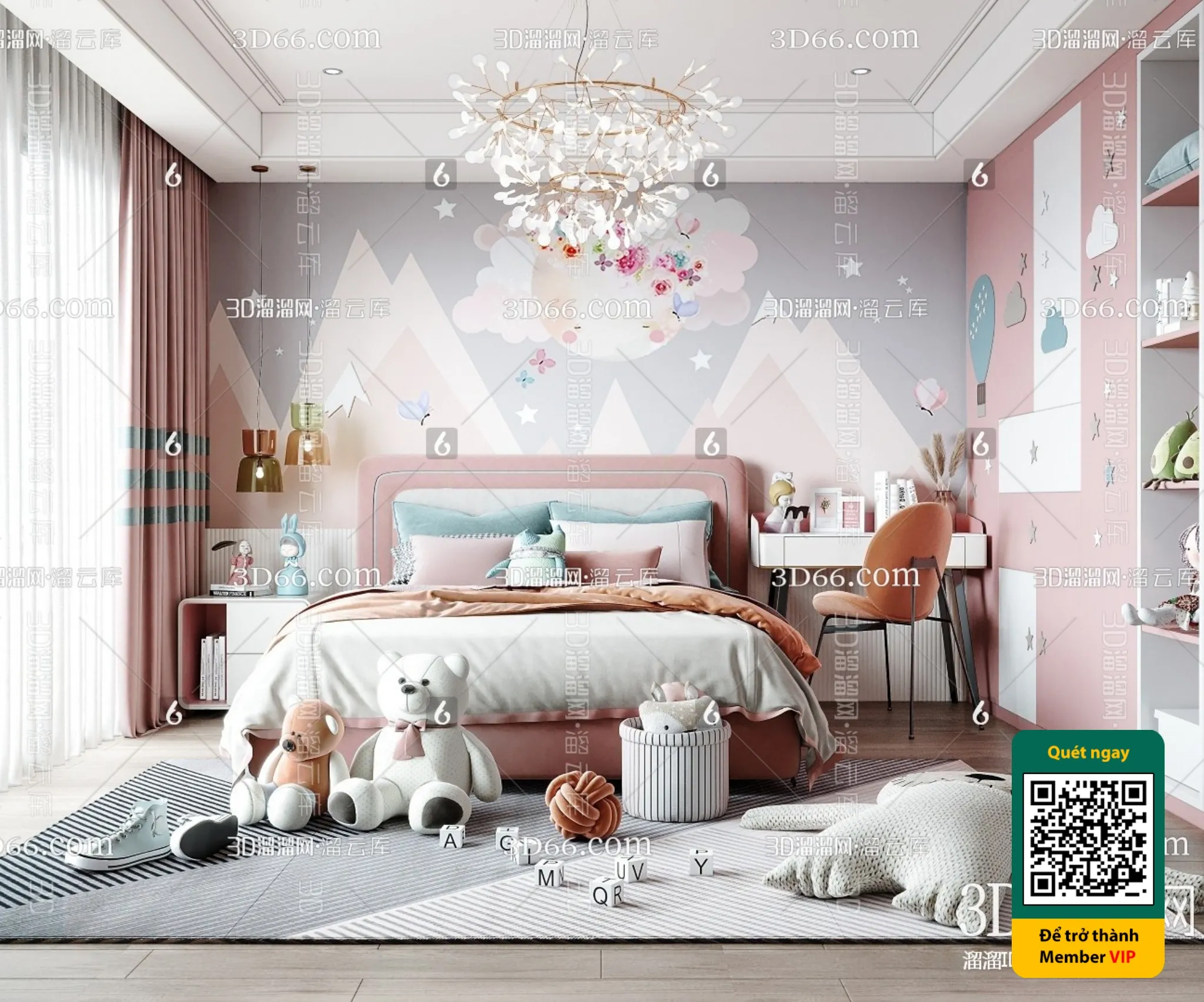 CHILDROOM SETS - VRAY / CORONA - 3D MODEL - 5866