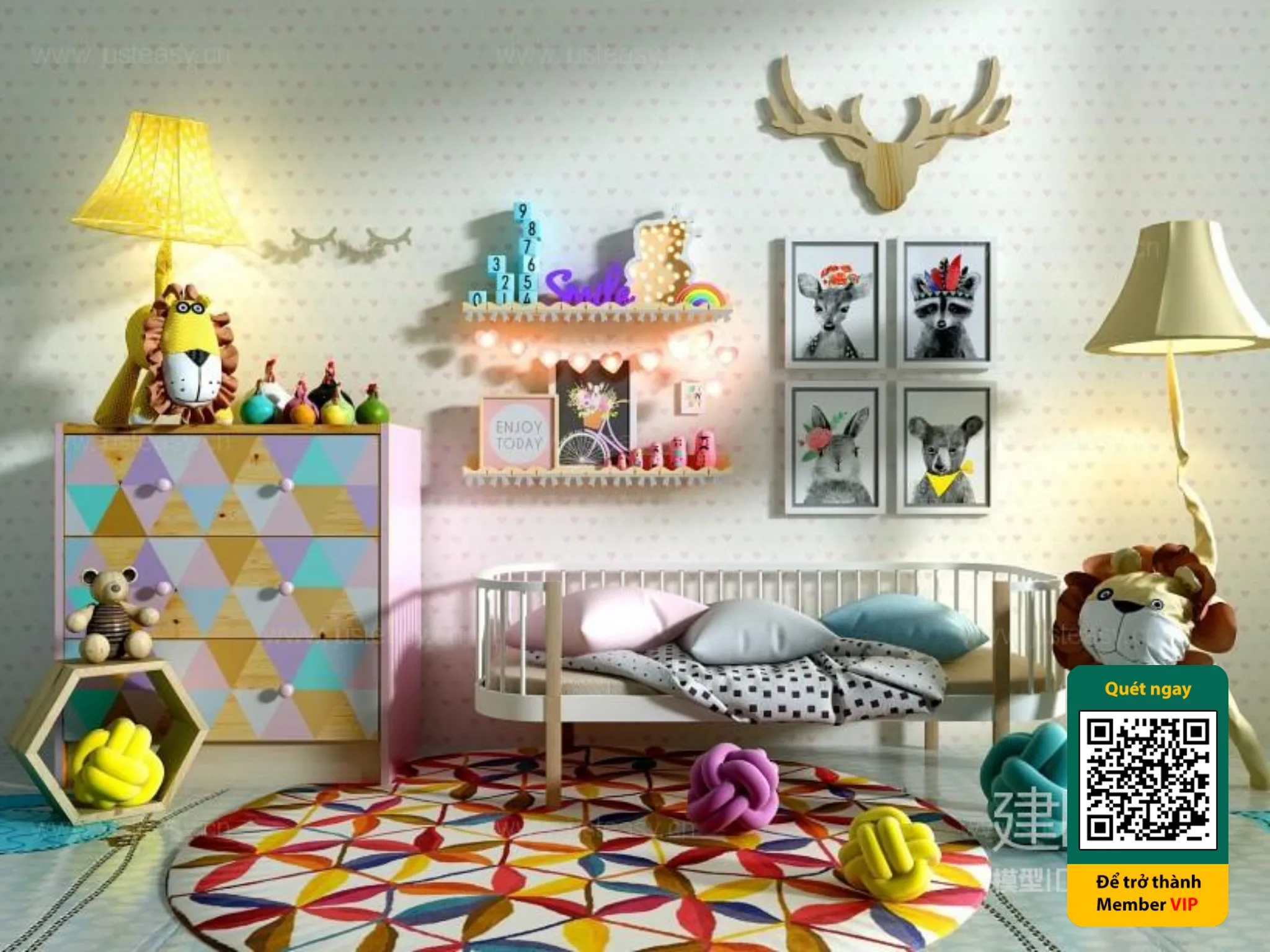 CHILDROOM SETS - VRAY / CORONA - 3D MODEL - 5892