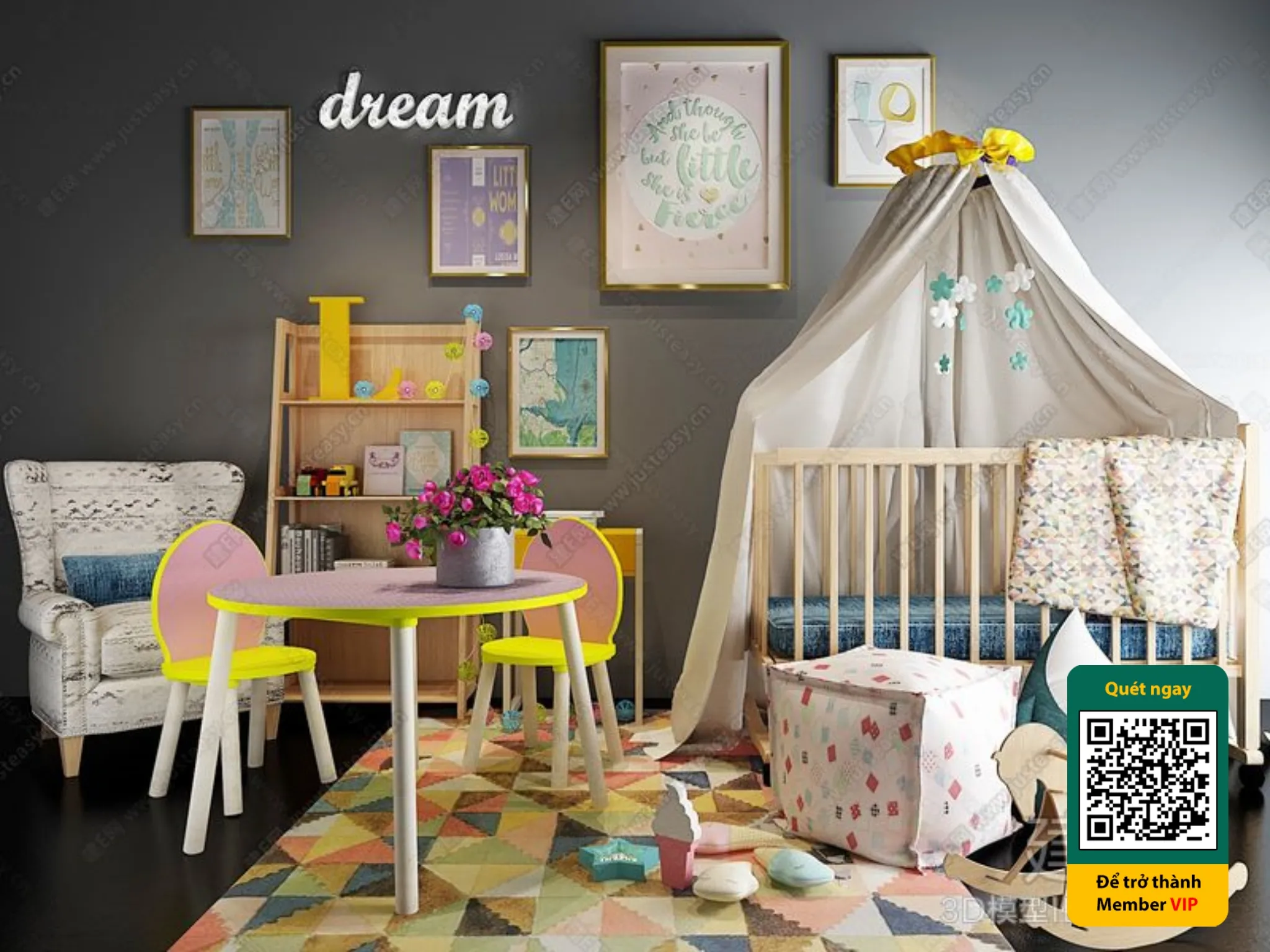 CHILDROOM SETS - VRAY / CORONA - 3D MODEL - 5906