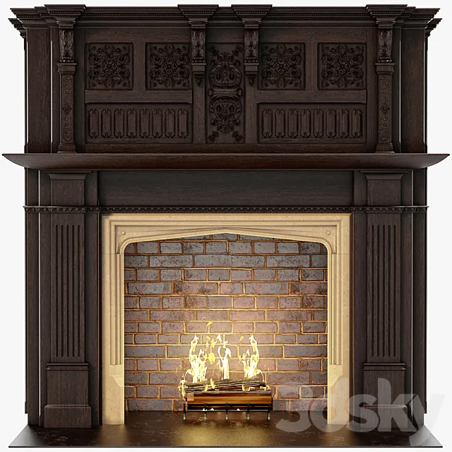 Chimneypieces Renaissance Stock No 11453 3D Model