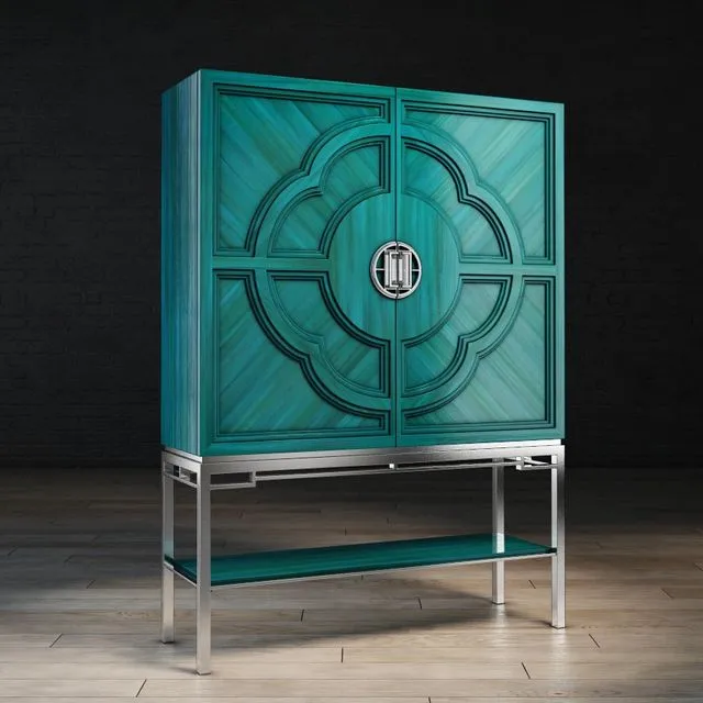 Chin Hua Lotus Bar Cabinet 3D Model