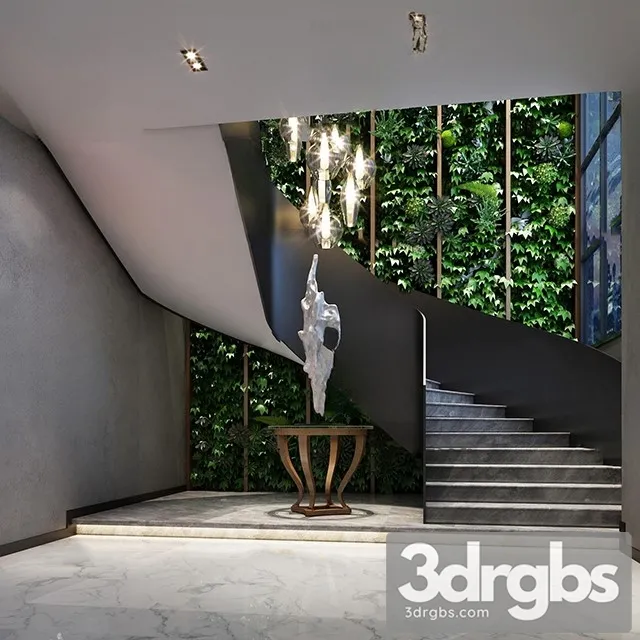 China Stair 10 3D Model Free