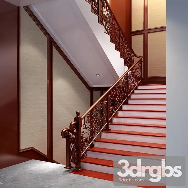 China Stair 11 3D Model Free