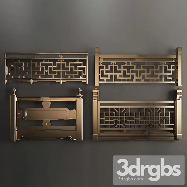 China Stair 13 3D Model Free