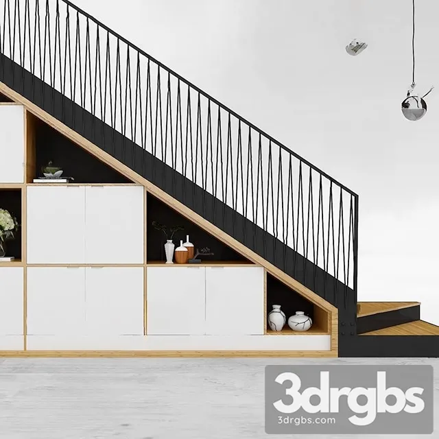 China Stair 14 3D Model Free