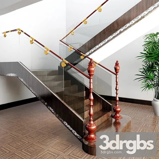 China Stair 16 3D Model Free