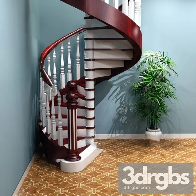 China Stair 19 3D Model Free