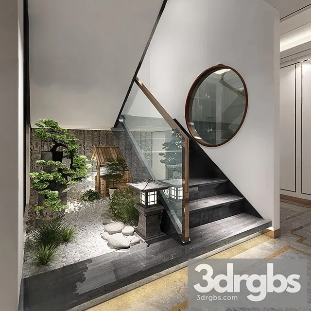 China Stair 2 3D Model Free