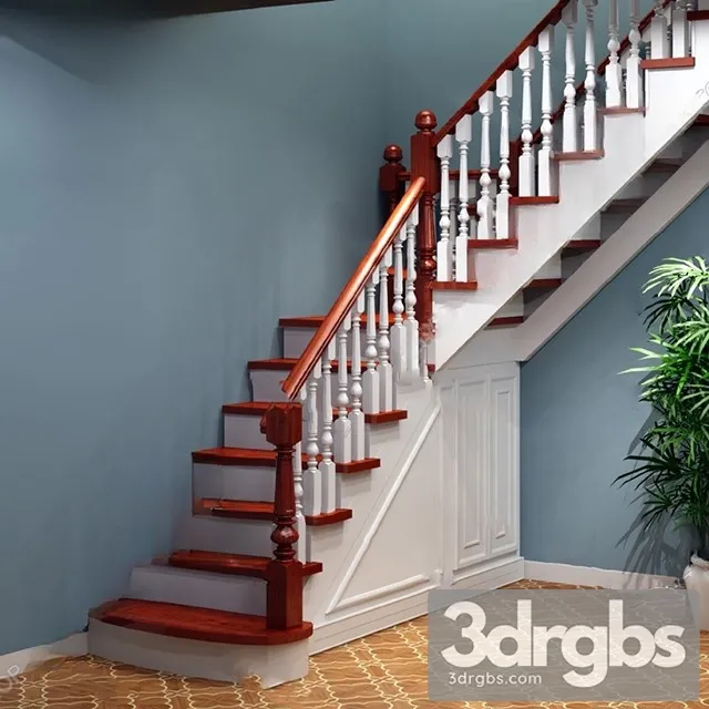 China Stair 20 3D Model Free