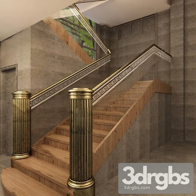 China Stair 21 3D Model Free